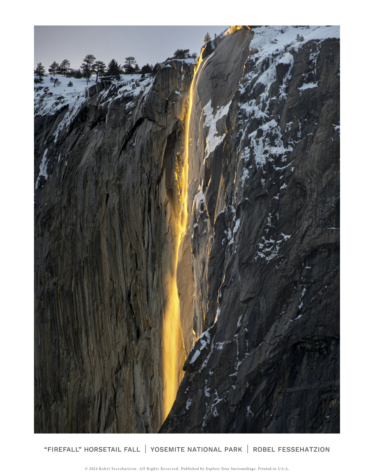 Firefall No. 1, Yosemite Poster