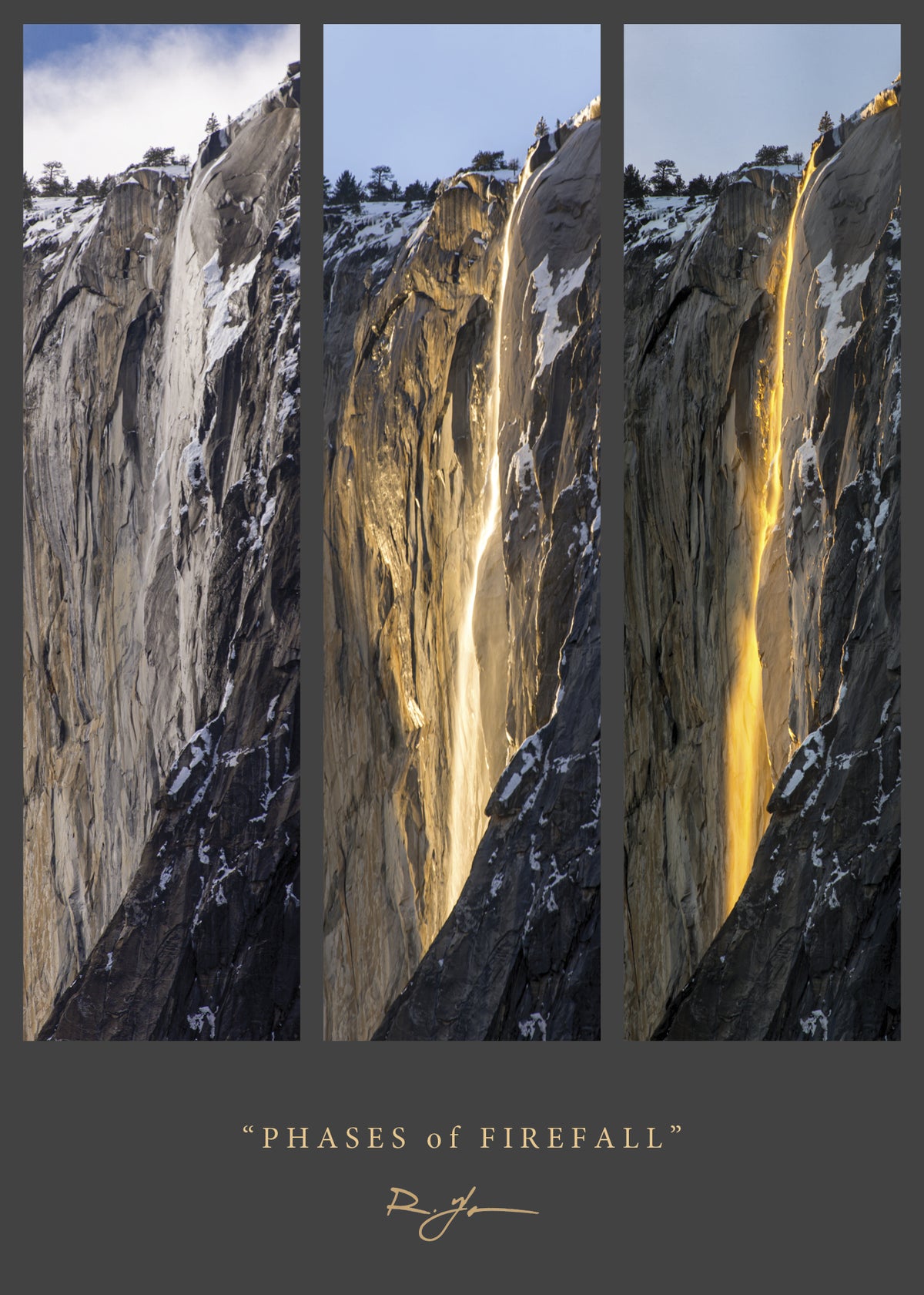 Phases of Firefall, Yosemite Postcard (Special Edition)