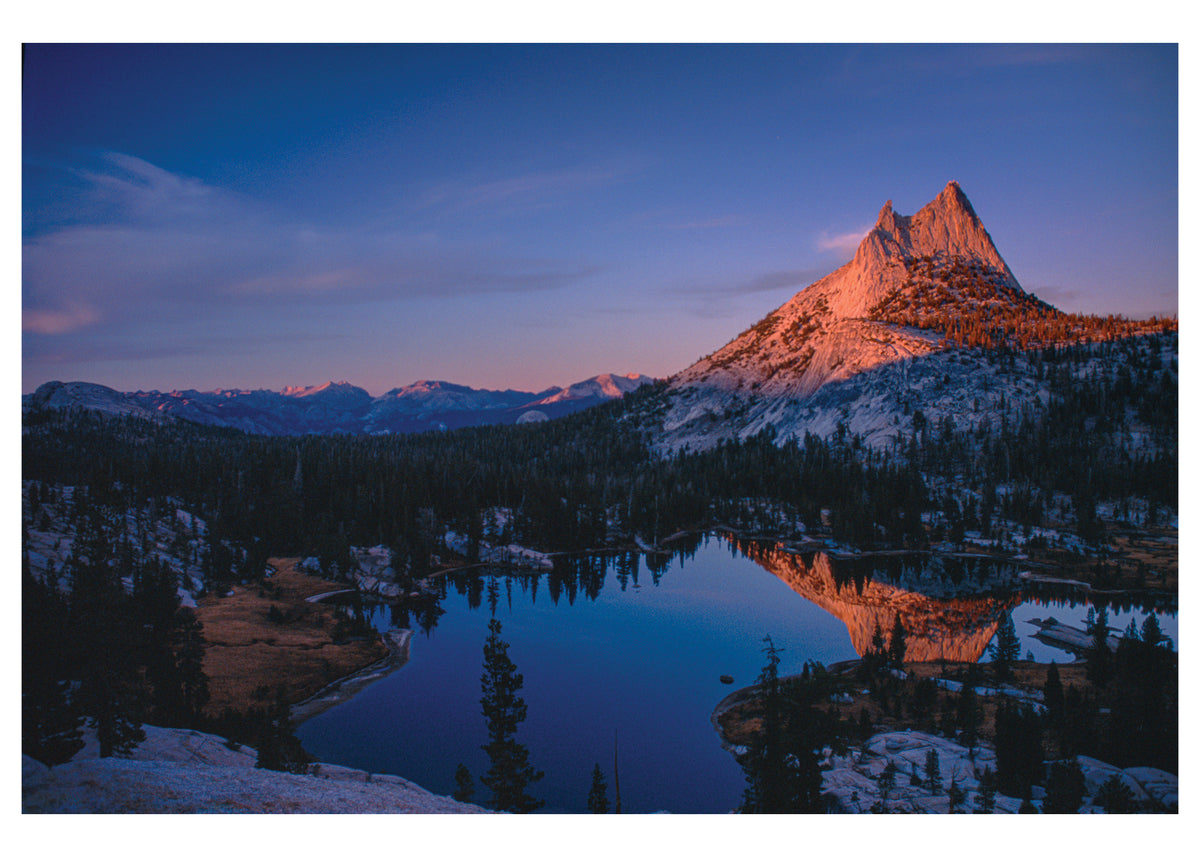 Alpenglow on Cathedral Peak, Yosemite Postcard